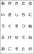 あいうえお表2